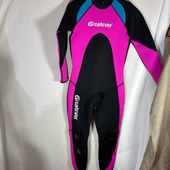 Greatever Wetsuit 3mm Neoprene Full Body Long Sleeve Scuba Diving Suit Size S - Picture 2 of 13